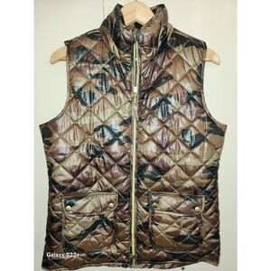 V19  Jason Maxwell Green and Brown Camo Vest, NWT